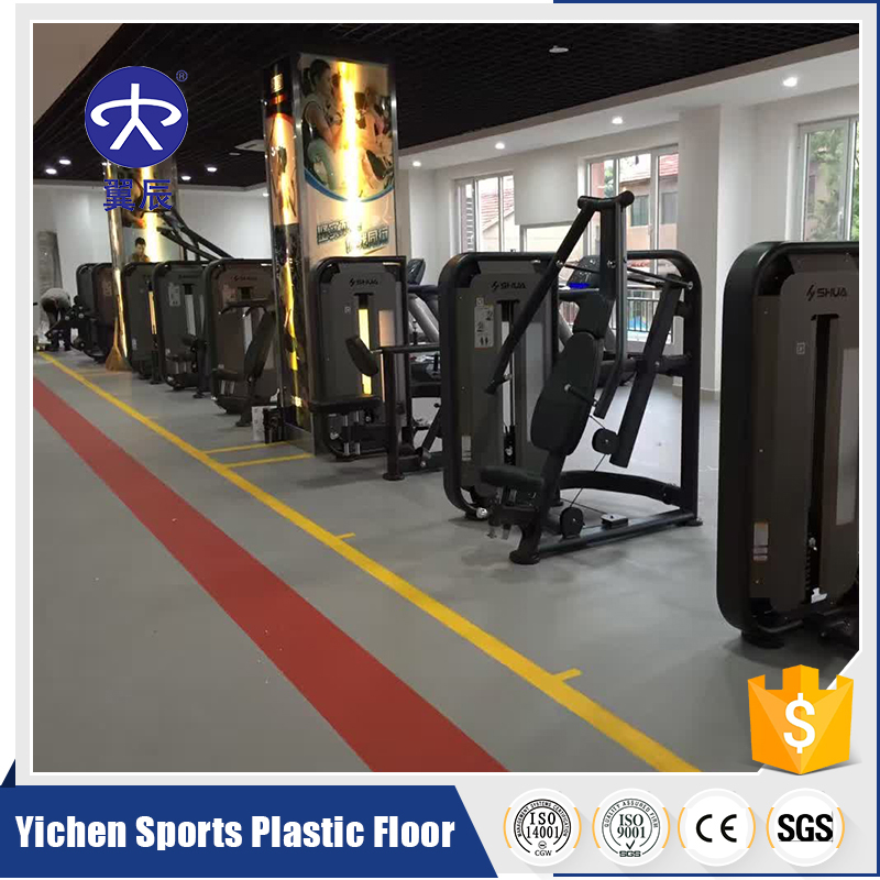 gym/fitness PVC  sports plastic floor