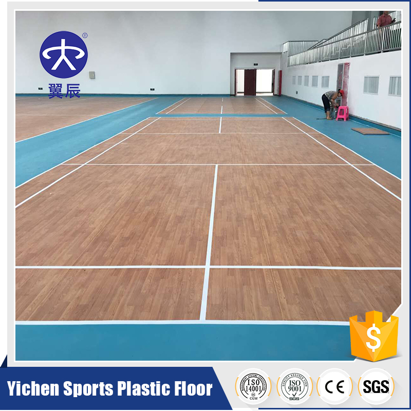 indoor badminton court PVC plastic floo