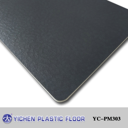 commercial vinyl flooring Black Plain ···