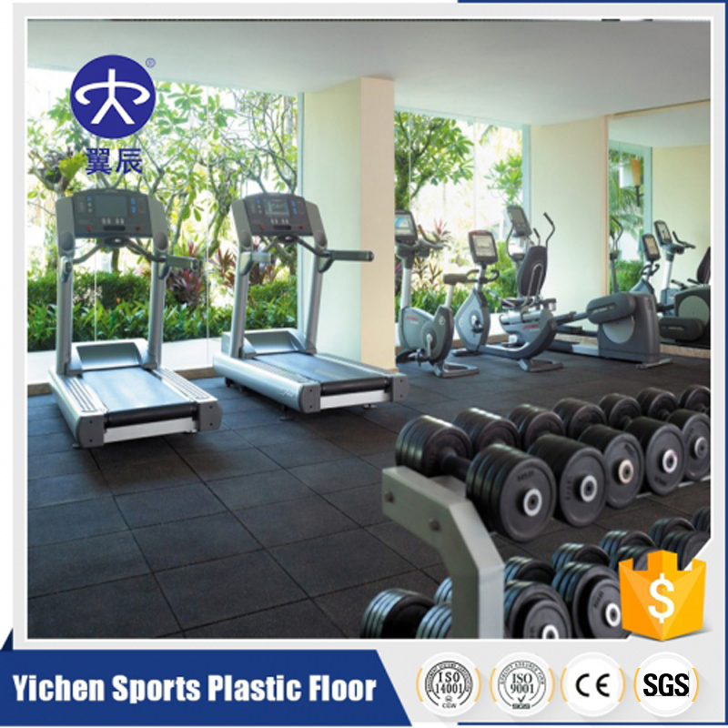 Indoor gym/fitness common dyed rubber ···