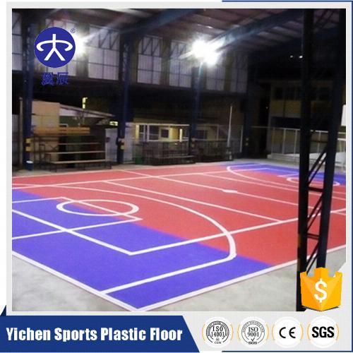 The suspended floor of the Chile Arena···