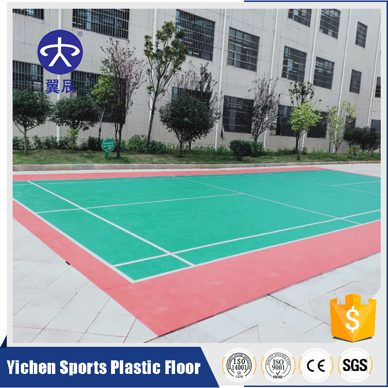 Outdoor badminton court PVC fl···