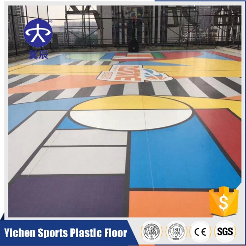 Custom Basketball Court PVC Fl···